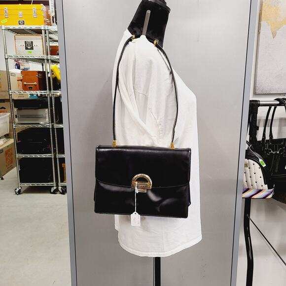 Vintage 1960's Koret Handbag, Black, PRE-OWNED - Picture 1 of 7